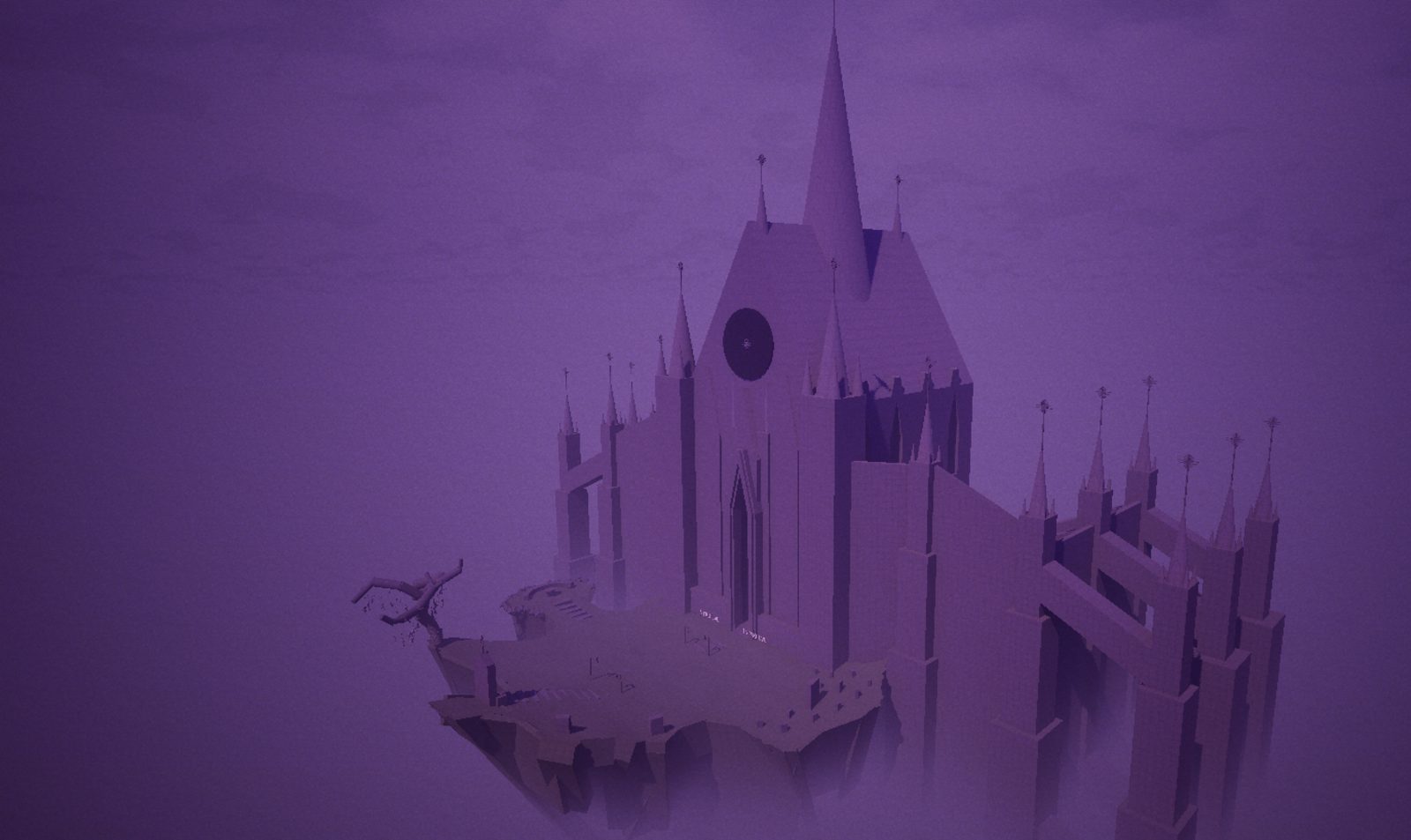 Current build: cathedral on a floating island